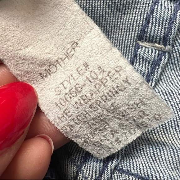 Mother Jeans The Watch Springy Ankle medium wash cropped jogger made in USA - Picture 8 of 13